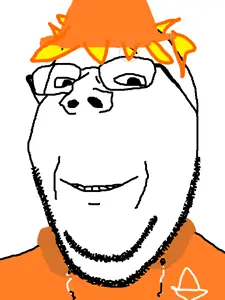 gapejak, wholesome soyjak, closed mouth, fq0e, looking at you, smile, stubble