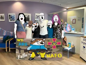 a24 slowburn soyjak, alicia, bernd, el perro rabioso, excited soyjak, snoojak, antenna, black skin, clothes, flag