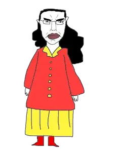 chudjak, angry, boot, boots, closed mouth, clothes, coat, ear, female, full body