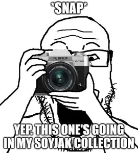markiplier soyjak, arm, camera, compilation, glasses, hands, holding camera, holding object, open mouth, soyjak