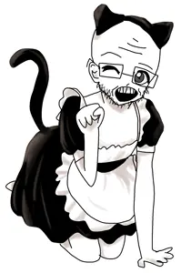 soyak, arm, art, cat ears, clothes, drawing, ear, ears, glasses, hands