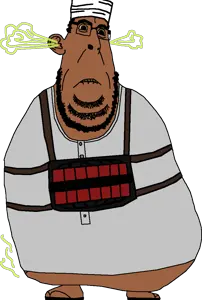 cobson, blobson, hornyson, angry, arab, beard, brown eyes, brown skin, clothes, dynamite