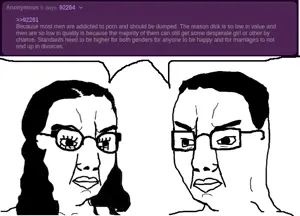 chudjak, female chudjak, crystal cafe, female, femcel, incel, speech bubble