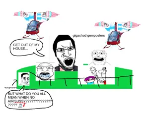gigachad, bernd, chudjak, coinjak, unknown, hanging troonjak, troonjak, ack, amogus, angry
