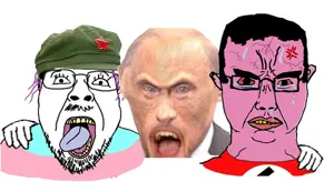 bernd, chudjak, chudjak front, 2soyjaks, angry, bloodshot eyes, clothes, communism, crying, glasses