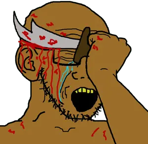 soyak, arm, blood, brown skin, closed eyes, crying, ear, ear removal, glasses, hands