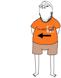 mymy schoppenboer, gapejak, good boy, 1soyjak, arm, arrow, bald, barefoot, black eyes, cargo shorts