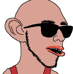 unknown, amerimutt, brown skin, clothes, ear, glasses, open mouth, sleeveless shirt, soyjak, stubble