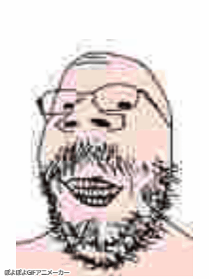 gapejak, babyjak, babyjak, 1soyjak, animated, baby, bald, beard, black eyes, front view