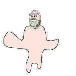 gapejak, baby, full body, pacifier, small eyes, white background