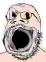 gapejak, baby, distorted, pacifier, small eyes