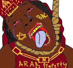 bernd, hanging troonjak, troonjak, ack, bac, bloodshot eyes, brown skin, clothes, crying, hair