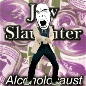 cobson, album cover, alcohol, alcoholocaust, angry, animated, antisemitism, band, beer, can