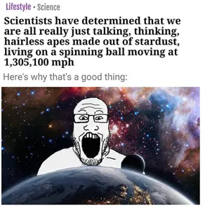 markiplier soyjak, earth, glasses, headline, open mouth, science, soyjak, space, stubble, text
