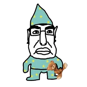 chudjak, angry, closed mouth, clothes, ear, full body, glasses, gnome, hair, hat