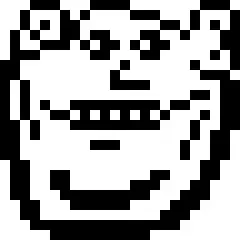 impish soyak ears, closed mouth, ear, pixel art, smile, soyjak