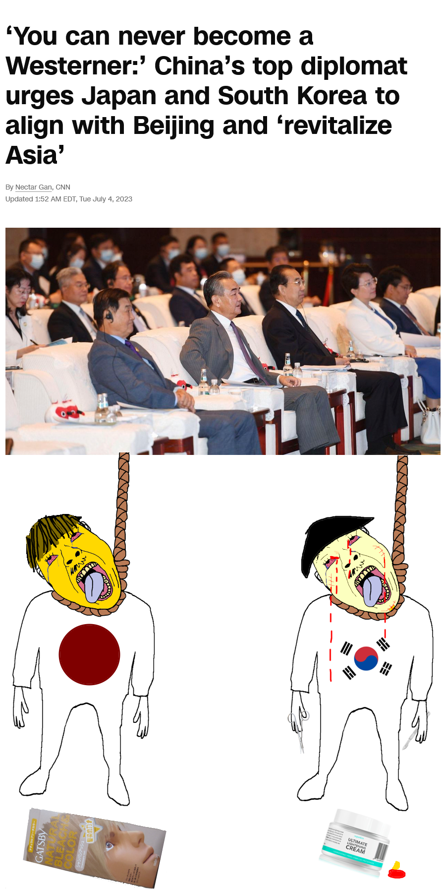 bernd, hanging troonjak, troonjak, 2soyjaks, ack, asian, blood, bloodshot eyes, brown hair, crying