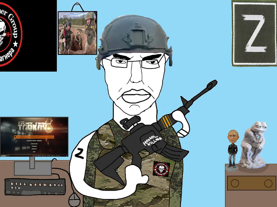 pepe, chudjak, two pointing soyjaks, pol face, amphibian, angry, animal, arm, bulletproof vest, camouflage