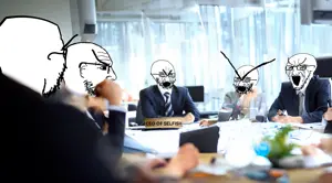 cryboy soyjak, soyak, selfish little fuck, 5soyjaks, angry, back, bloodshot eyes, ceo, crying, ear