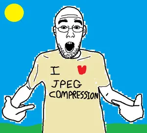 shirtjak, arm, clothes, ear, glasses, grass, hands, jpeg, jpeg compression, open mouth