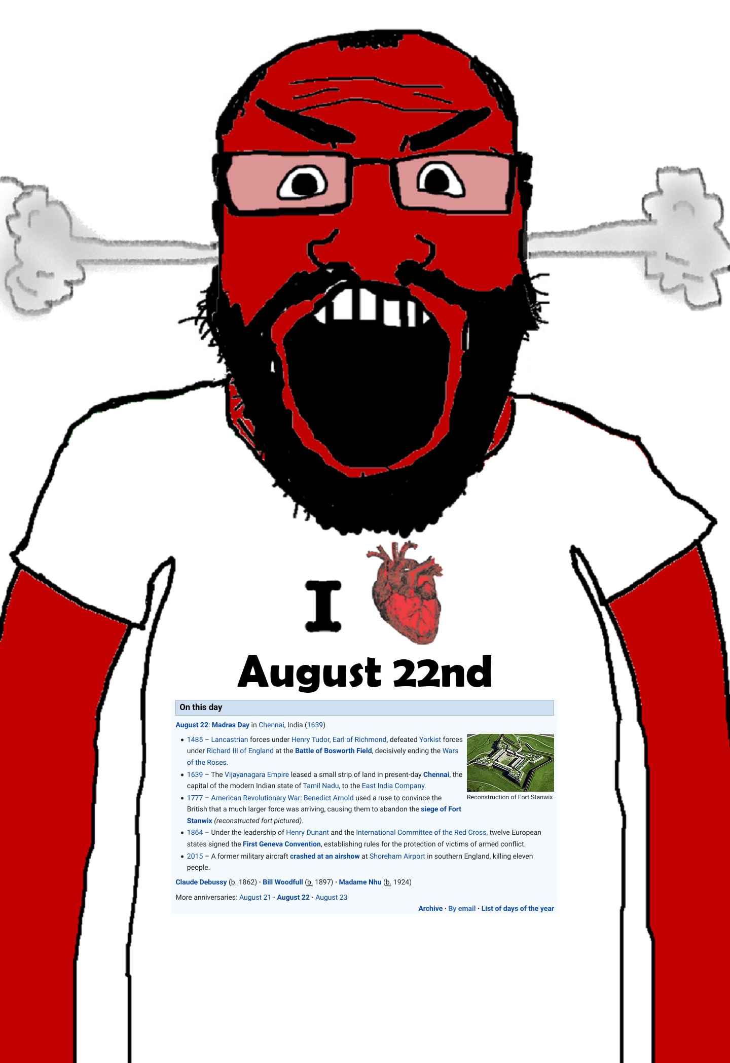 markiplier soyjak, science lover, on this day, angry, august, august 22, auto generated, balding, beard, clothes