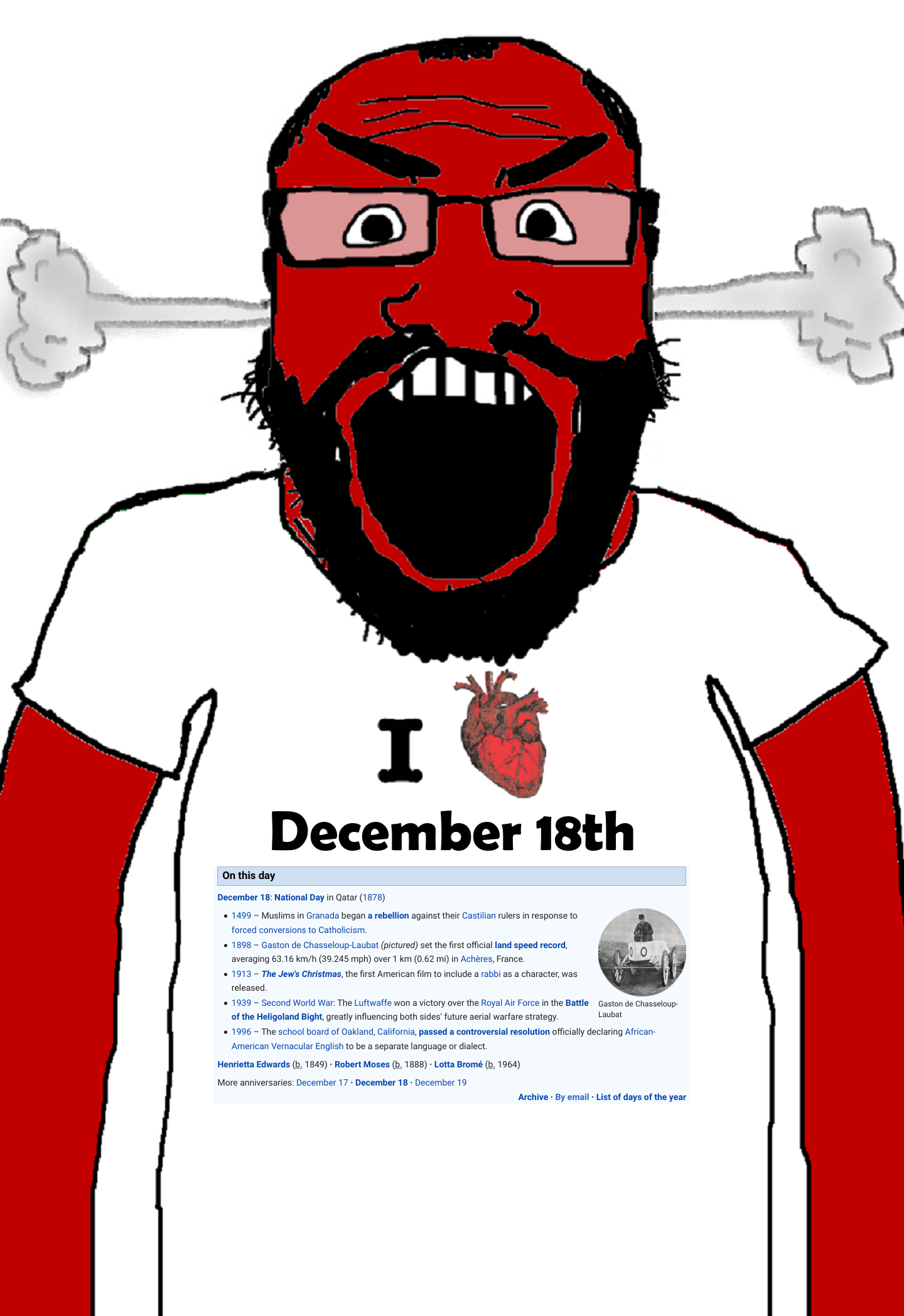 markiplier soyjak, science lover, on this day, angry, auto generated, balding, beard, clothes, december, december 18