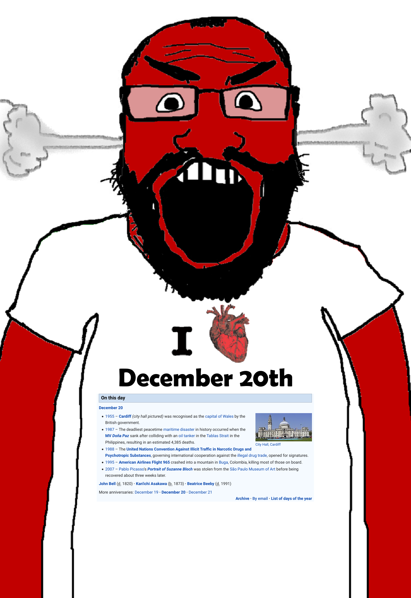 markiplier soyjak, science lover, on this day, angry, auto generated, balding, beard, clothes, december, december 20