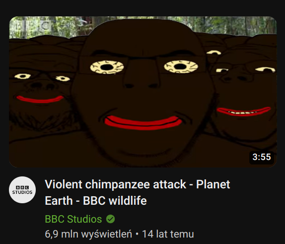 a24 slowburn soyjak, bernd, cobson, gapejak, cobson front, wholesome soyjak, black skin, bloodshot eyes, british broadcasting corporation, closed mouth