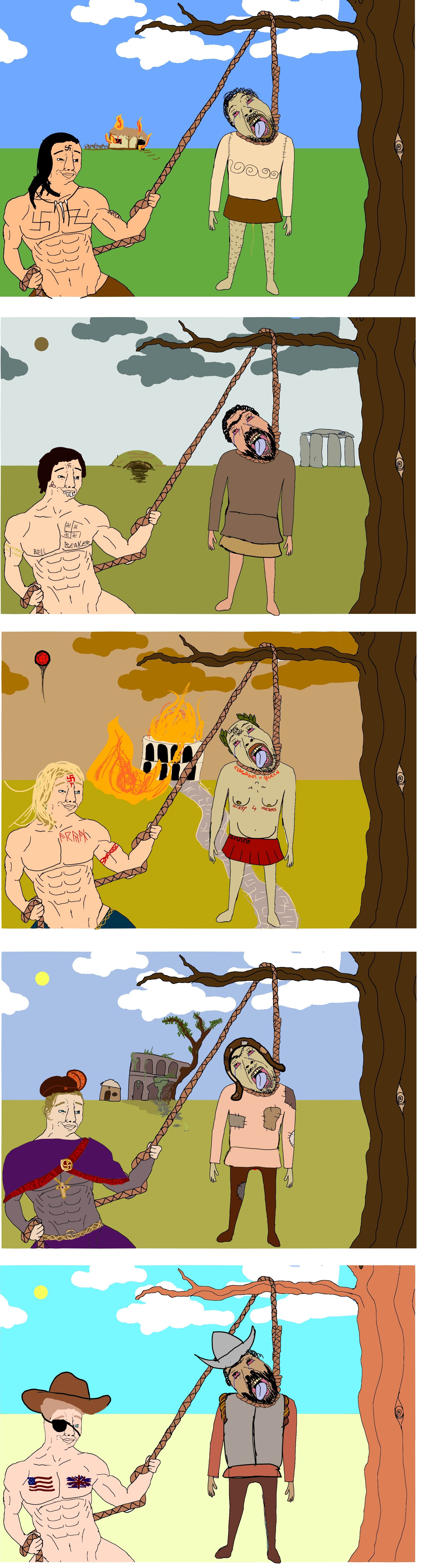 bernd, chudjak, hanging troonjak, troonjak, aryan, a10 eyes, ack, blonde hair, bloodshot eyes, blue eyes