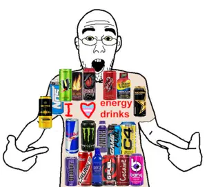 shirtjak, arm, clothes, ear, energy drink, glasses, hands, heart, i love, open mouth