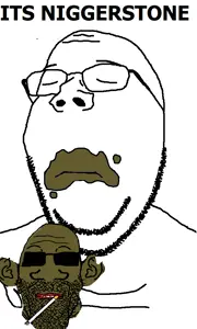gapejak, markiplier soyjak, wholesome soyjak, its over, 2soyjaks, black skin, cigarette, glasses, niggerstone, soyjak