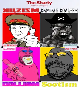 feraljak, gapejak, kuzjak, mustached gapejak, 4soyjaks, cap, captain coal, closed mouth, clothes, coal