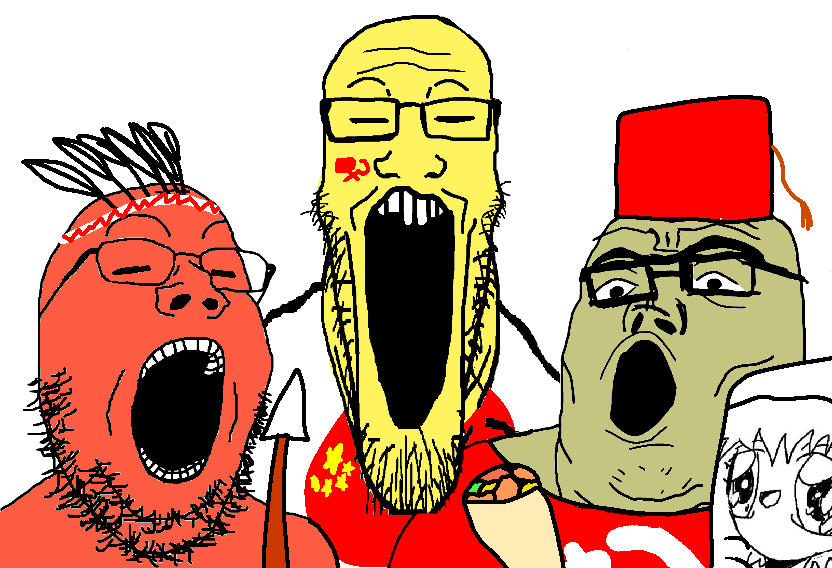 gapejak, markiplier soyjak, tony soprano soyjak, soyjak trio, anime, anime female, asian, body pillow, china, closed eyes