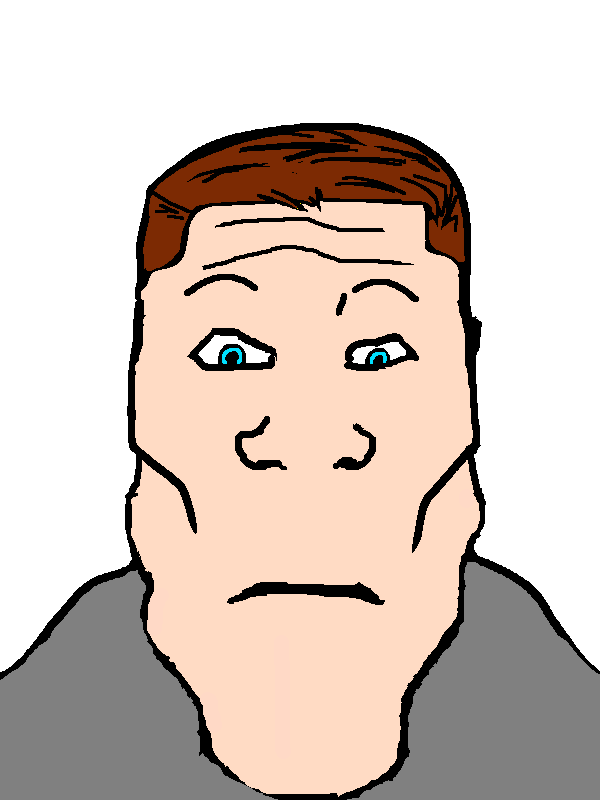 markiplier soyjak, neutralplier, bj blazkowicz, blue eyes, brown hair, closed mouth, hair, id software, judaism, neutral