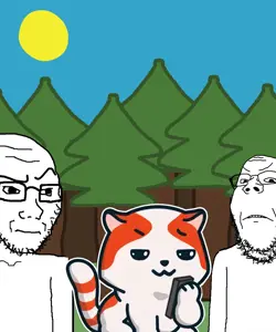 gapejak, soyak, wholesome soyjak, 2soyjaks, angry, animated, bloodshot eyes, blur, closed mouth, crying