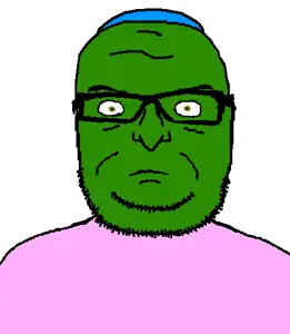 seriousjak, closed mouth, clothes, glasses, goblin, green eyes, green skin, hat, long nose, nose