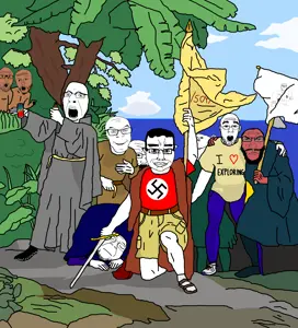 sectionalism, dr. soyberg, a24 slowburn soyjak, bernd, chudjak, cobson, feraljak, impish soyak ears, markiplier soyjak, shirtjak
