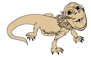 gapejak, emmanuel, animaljaks, animal, bearded dragon, claw, glasses, lizard, reptile, smile