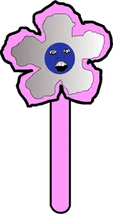 feraljak, evil stick, magic, mustache, objectsoy, open mouth, purple skin, soyjak, teeth, toy
