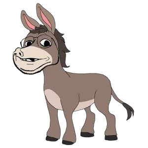 gapejak, emmanuel, animaljaks, animal, deformed, donkey, ear, full body, fur, glasses