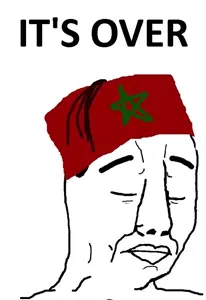 wojak, chudjak, its over, /pol/, chud, chudjak brothers, fez, its over (phrase), morocco, political cartoon