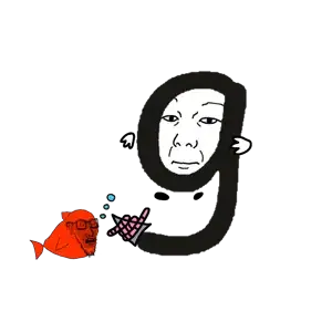 kuzjak, soyak, soyak (concerned), fishjak, /g/, 2soyjaks, 4chan, animal, bubble, closed mouth