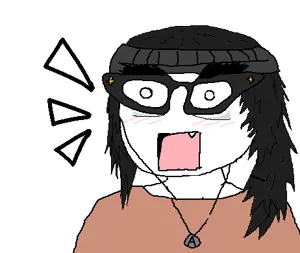 soytan, anime, beanie, blush, clothes, drink, eyebags, glasses, hair, hat
