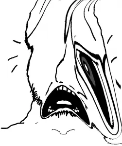 soyak, doctos, doctos front, soyak front, distorted, glasses, looking at you, monochrome, open mouth, screaming