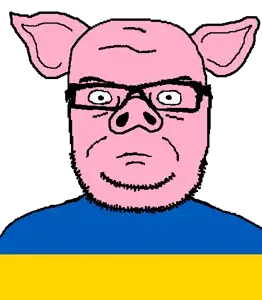 31927 - animal blue closed_mouth clothes country ear glasses pig pink pink_skin russo_ukrainian_war serious soyjak stubble transparent_background ukraine variant seriousjak yellow.png