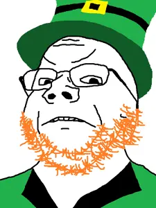 gapejak, angry, clothes, country, flag, ginger, glasses, hair, hat, ireland