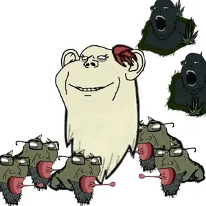 impish soyak ears, amphibian, animal, frog, ghost, soyjak, don't starve