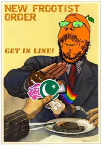averi, gapejak, mustached gapejak, animal, communism, eating, fnwo, food, frootist new order, islam
