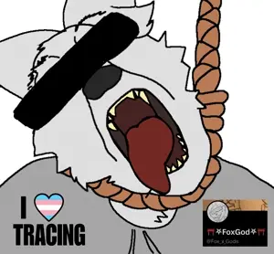 bernd, hanging troonjak, trannyfur, troonjak, ack, anthro, censored, fox, fox x gods, fur