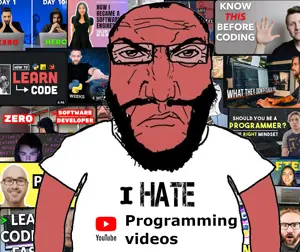 markiplier soyjak, science lover, punisher face, angry, balding, beard, clothes, glasses, i hate, programming